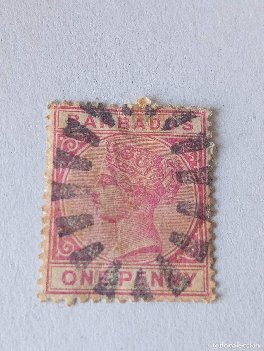 Sellos: SELLOS CLASICOS ANTIGUOS BARBADOS A&Ntilde;O 1882 NUMERO 40 PRECIOSO MATASELLO