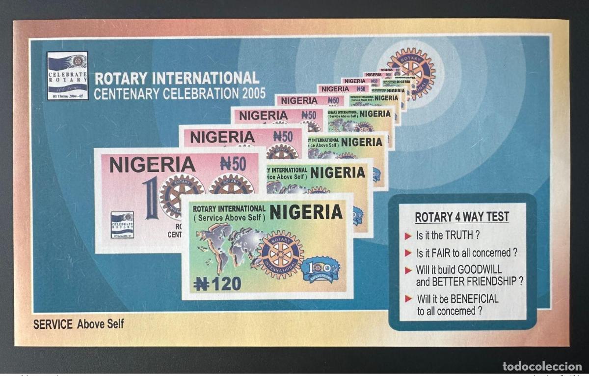 Sellos: Nigeria 2005 Mi. Bl.29 Celebraci&oacute;n del centenario de Rotary International en 1905