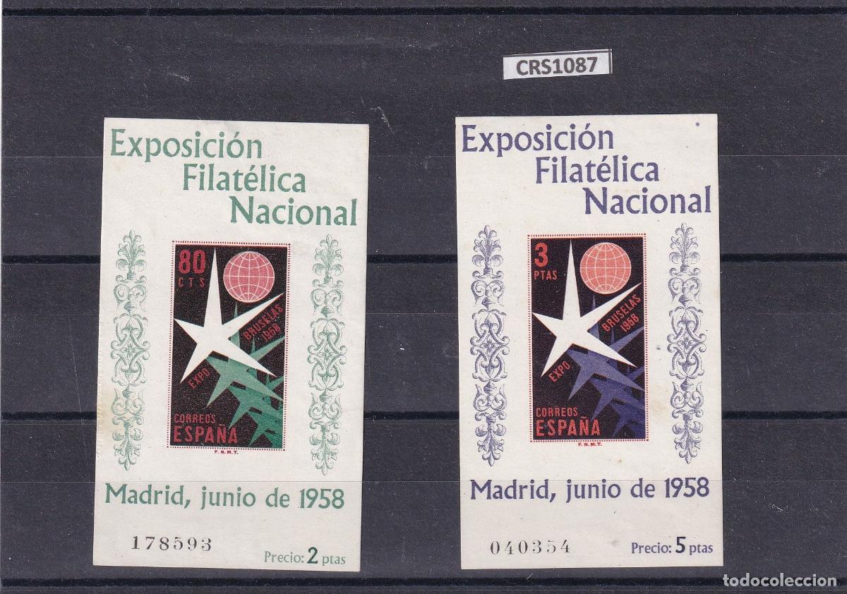 Sellos: CRS1087 SELLOS ESPA&Ntilde;A N&ordm; CAT 1222/23 SIN CHARNELA