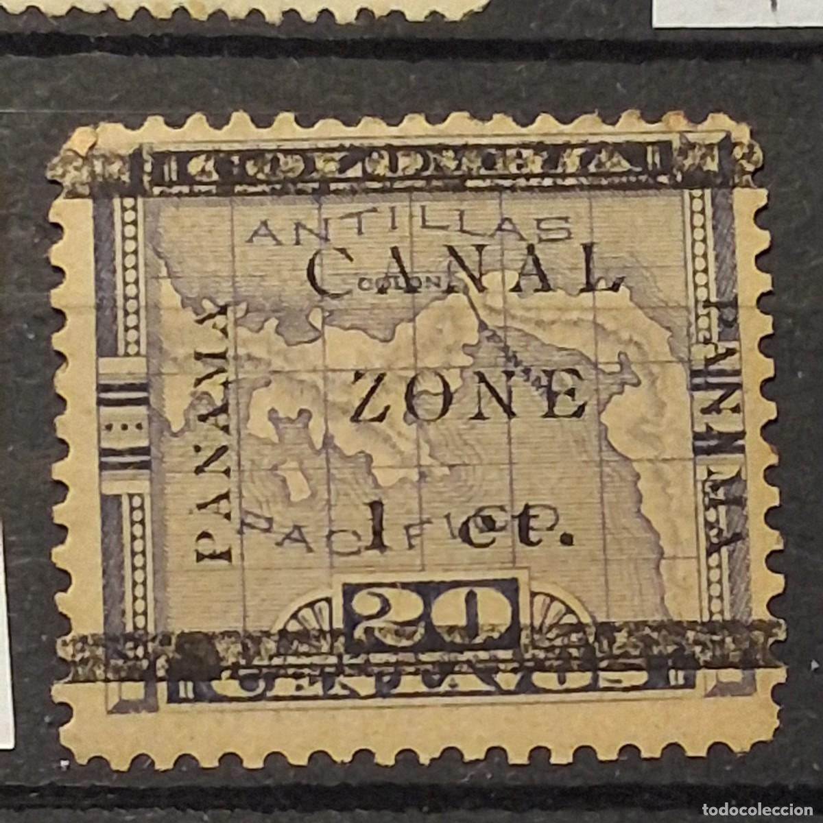 Sellos: PANAM&Aacute; , ZONA DEL CANAL, 1906, CAT.YT. 16.