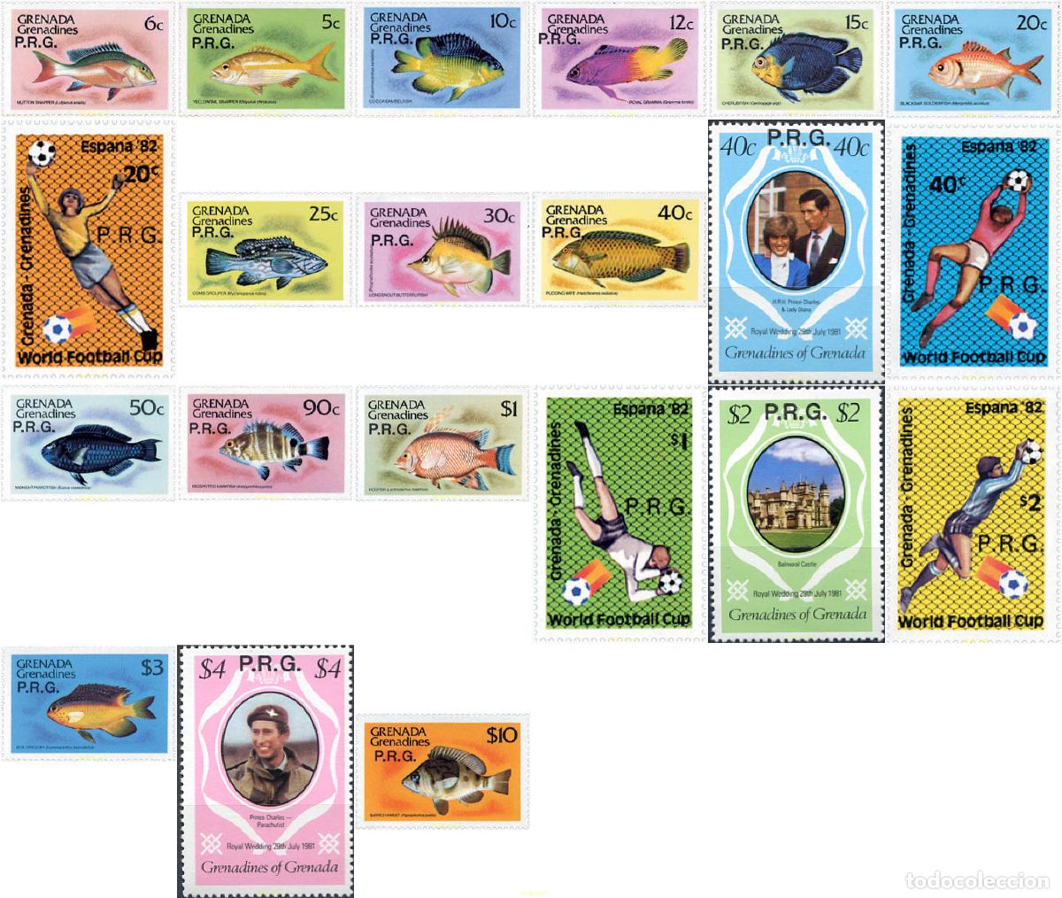 Sellos: 90232 MNH GRANADA GRANADINAS 1982 MOTIVOS VARIOS