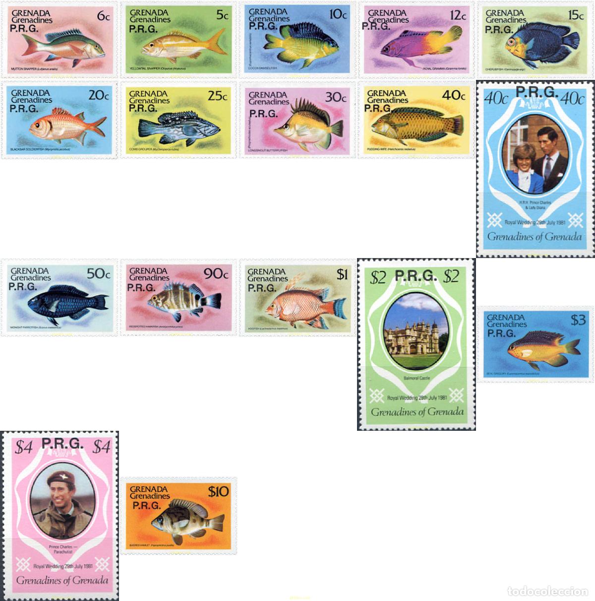 Sellos: 795034 MNH GRANADA GRANADINAS 1982 MOTIVOS VARIOS