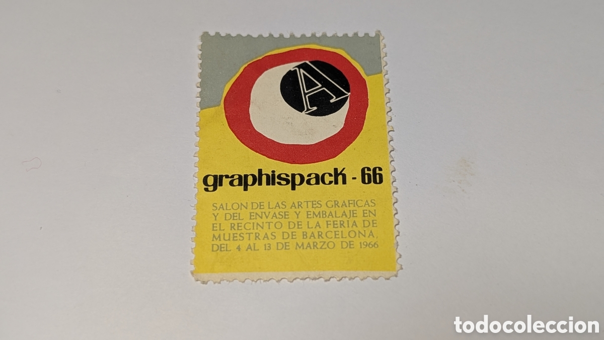 Sellos: sello conmemorativo del Graphispack-66, el Sal&oacute;n de las Artes Gr&aacute;ficas y del Envase y Embalaje