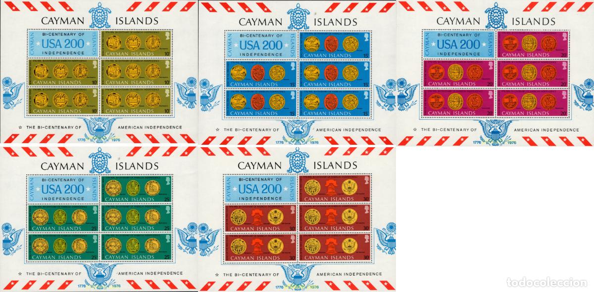 Sellos: 794925 MNH CAIMAN Islas 1976 BICENTENARIO DE LA INDEPENDENCIA DE LOS ESTADOS UNIDOS
