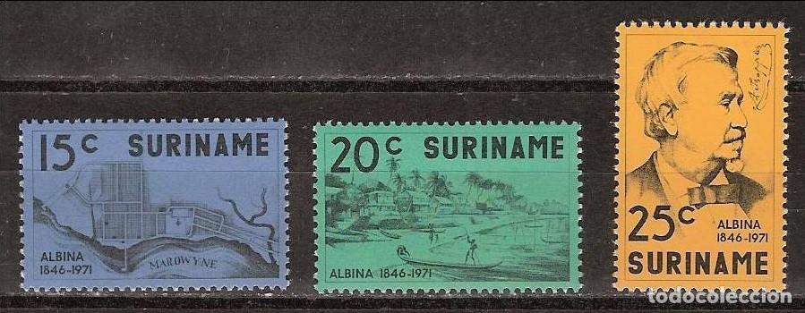 Sellos: SURINAM 1971 SERIE 3 STAMPS MNH 125th ANIVERSARIO DE LA FUNDACION DE ALBINA AUGUST KAPPLER