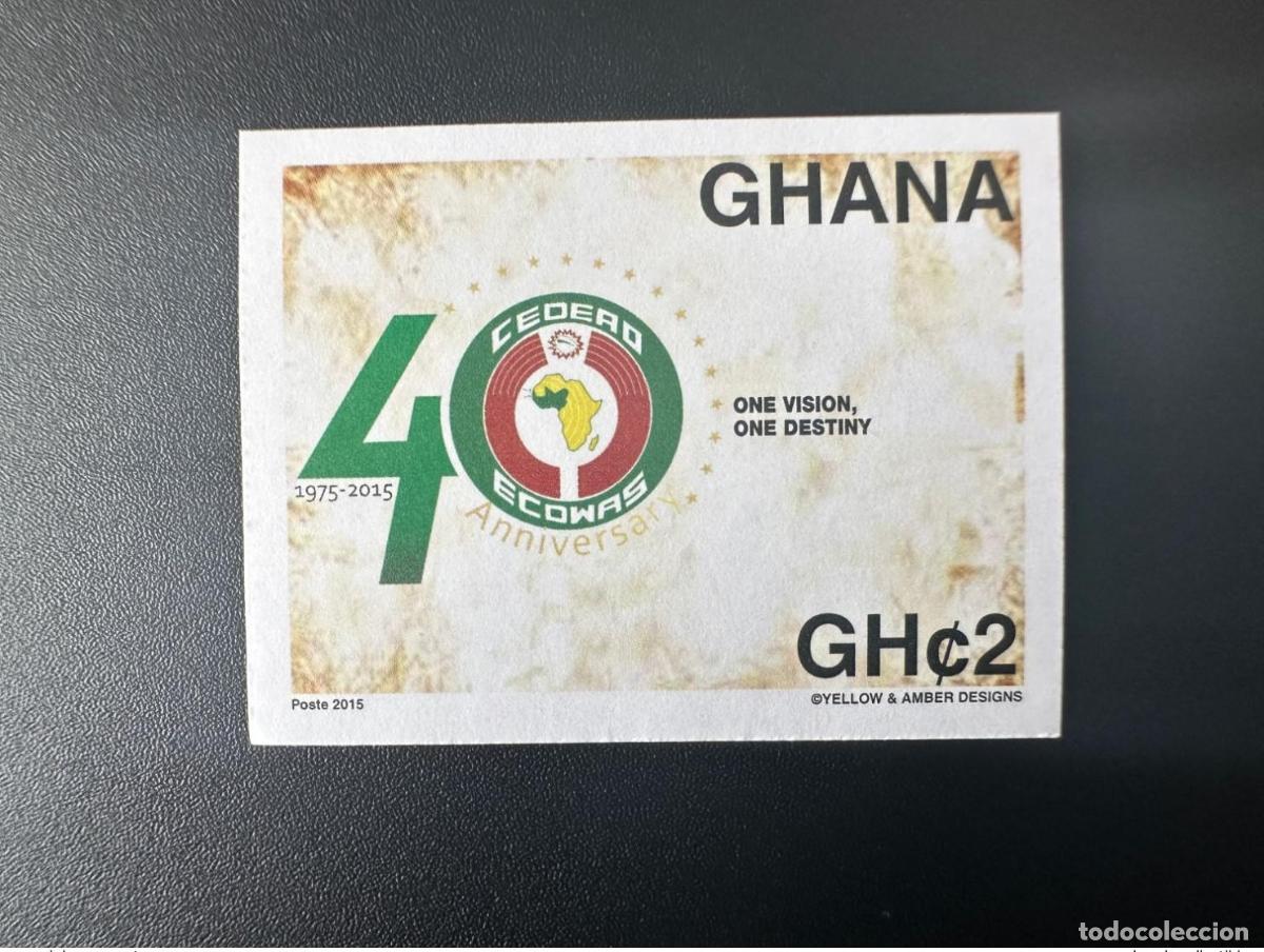 Sellos: Ghana 2015 ND Imperf Emisi&oacute;n conjunta CEDEAO 40 a&ntilde;os