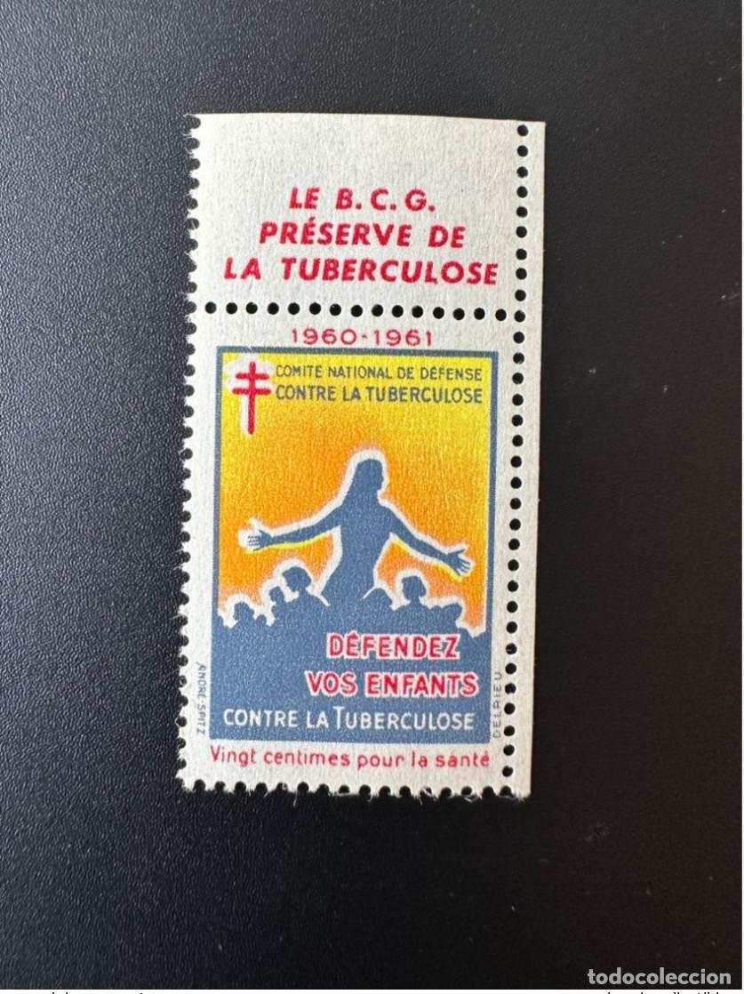 Sellos: Francia 1960/1961 Antituberculoso Defiende a tus hijos 20 c&eacute;ntimos vi&ntilde;eta BCG