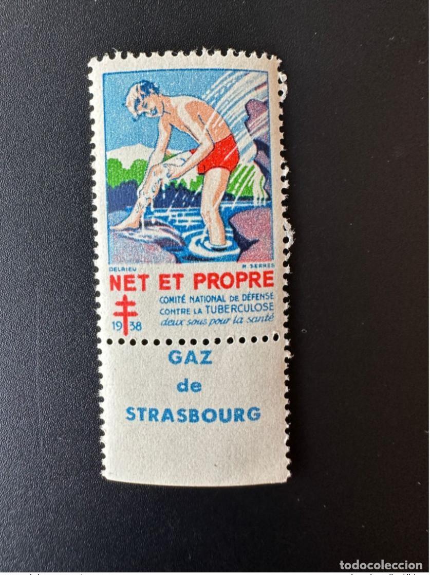 Sellos: Francia 1938 Antituberculosa La red contra tuberculosis y limpieza: dos centavos para salud