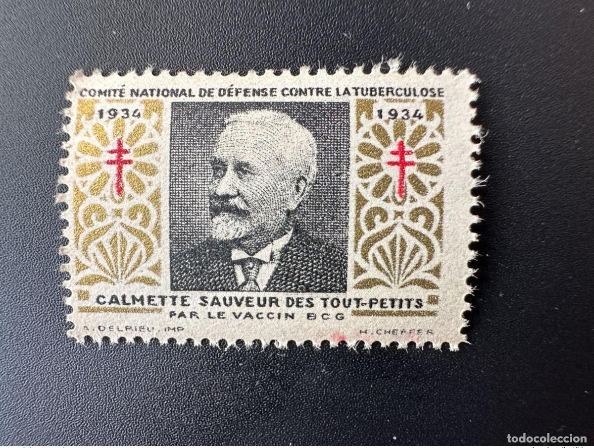 Sellos: Francia 1934 Medicamento antituberculoso Vacuna Calmette Sauveur des Tout-Petits BCG