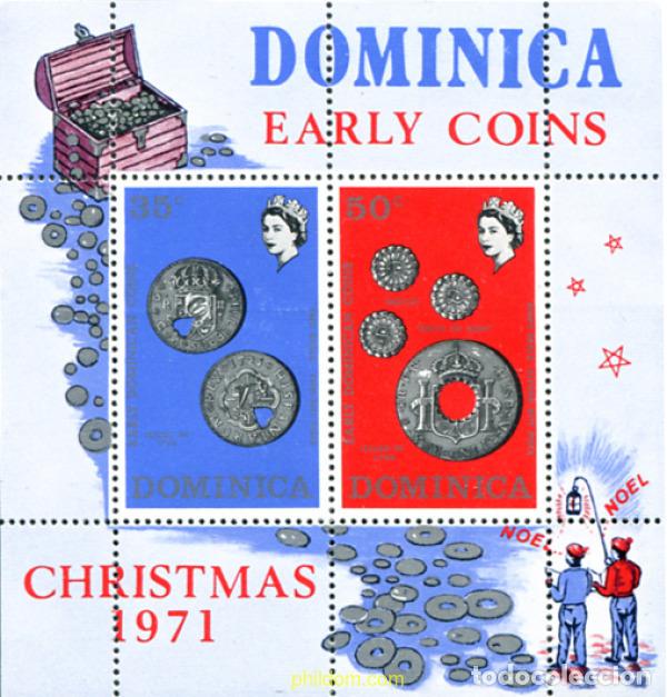 Sellos: 306268 MNH DOMINICA 1971 MONEDA DECIMAL