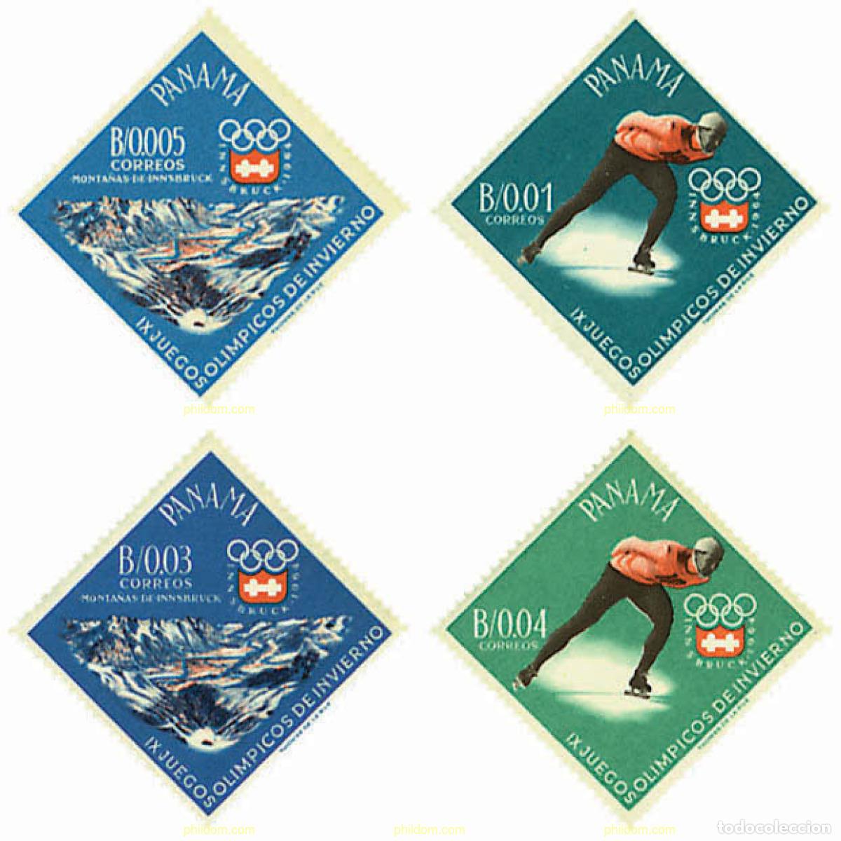Sellos: 350078 MNH PANAMA 1963 9 JUEGOS OLIMPICOS DE INVIERNO. INNSBRUCK 1964