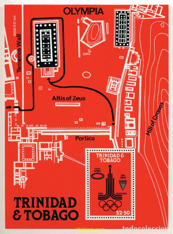 Sellos: 54313 MNH TRINIDAD Y TOBAGO 1980 22 JUEGOS OLIMPICOS VERANO MOSCU 1980