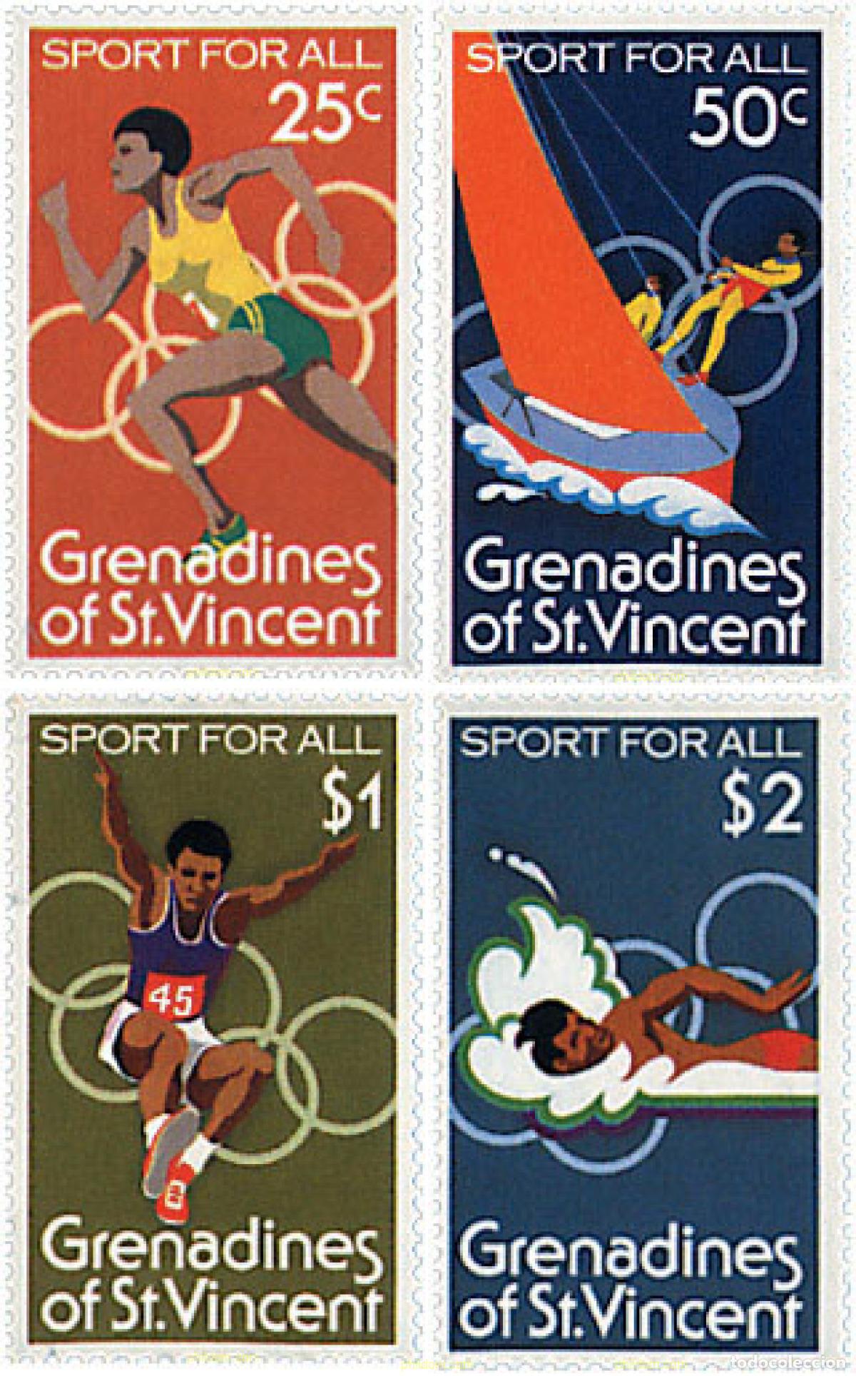 Sellos: 27029 MNH SAN VICENTE GRANADINAS 1980 22 JUEGOS OLIMPICOS VERANO MOSCU 1980