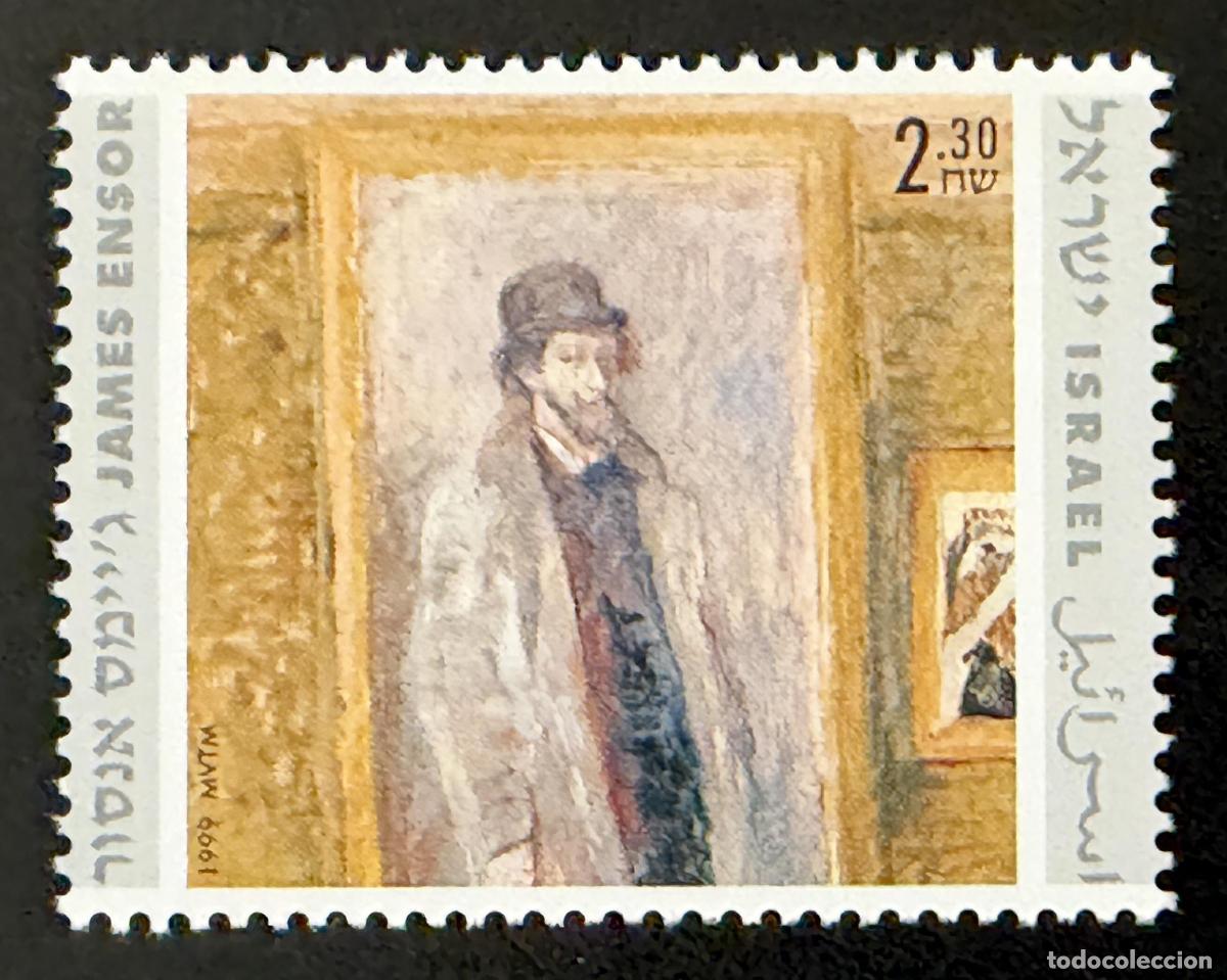 Sellos: Israel 1999 Mi. 1517 emisi&oacute;n conjunta James Ensor pintura arte belga