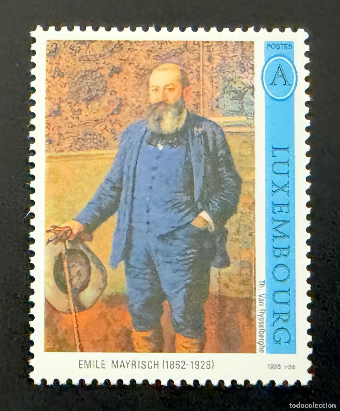Sellos: Luxemburgo 1996 Mi. 1389 emisi&oacute;n conjunta Emile Mayrisch pintura