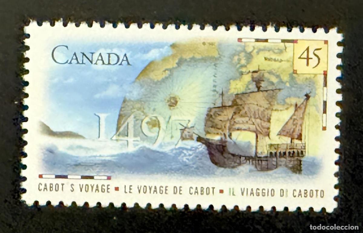 Sellos: Canad&aacute; 1997 Mi. 1627 emisi&oacute;n conjunta viaje Cabot barco exploraci&oacute;n