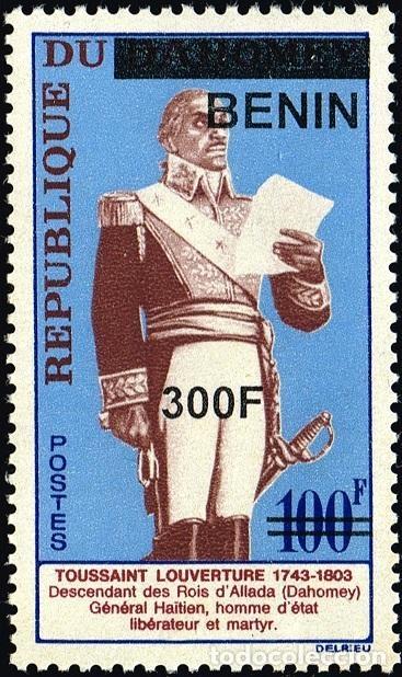 Sellos: Ben&iacute;n 2009 Mi. 1583 sobrecargado 300F Toussaint Louverture Dahomey