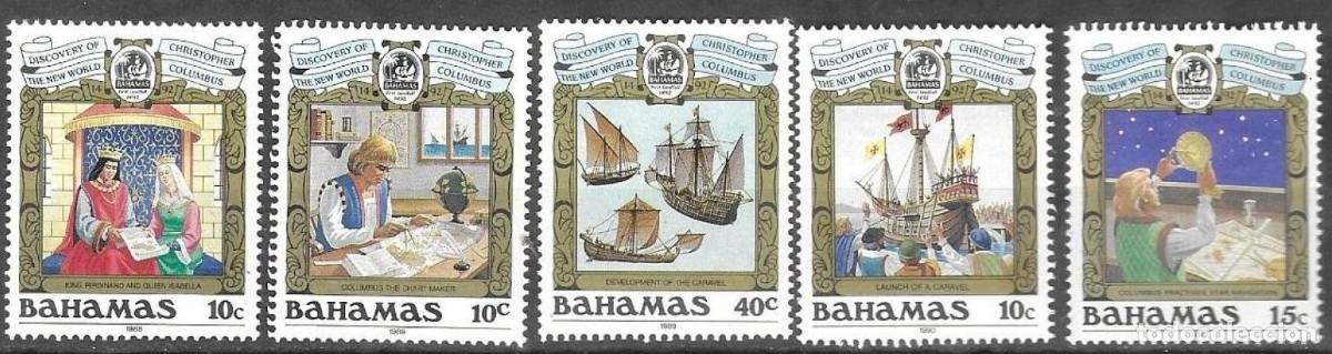 Sellos: SELLOS** DE BAHAMAS 1988/ 91, YT 681/ 82 + 655 + 703 + 744