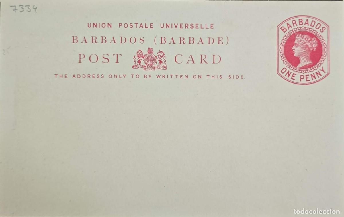 Sellos: MI) 1893, BARBADOS, PREPAID POSTCARD FEATURING THE FOLLOWING INSCRIPTIONS: &rdquo;UNION POSTALE UNIVERSELL