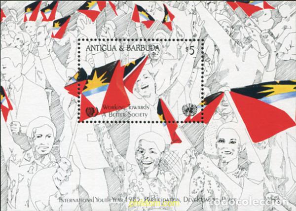 Sellos: 715566 MNH ANTIGUA Y BARBUDA 1985 A&Ntilde;O INTERNACIONAL DE LA JUVENTUD