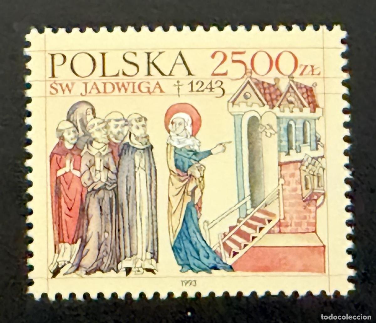 Sellos: Polonia 1993 Mi. 3470 emisi&oacute;n conjunta Santa Eduvigis Jadwiga 1243