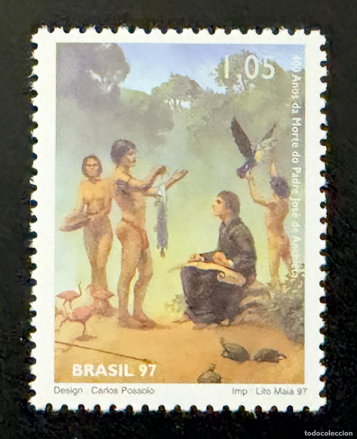 Stamps: Brasil 1997 Mi. 2760 emisi&oacute;n conjunta Padre Jos&eacute; de Anchieta