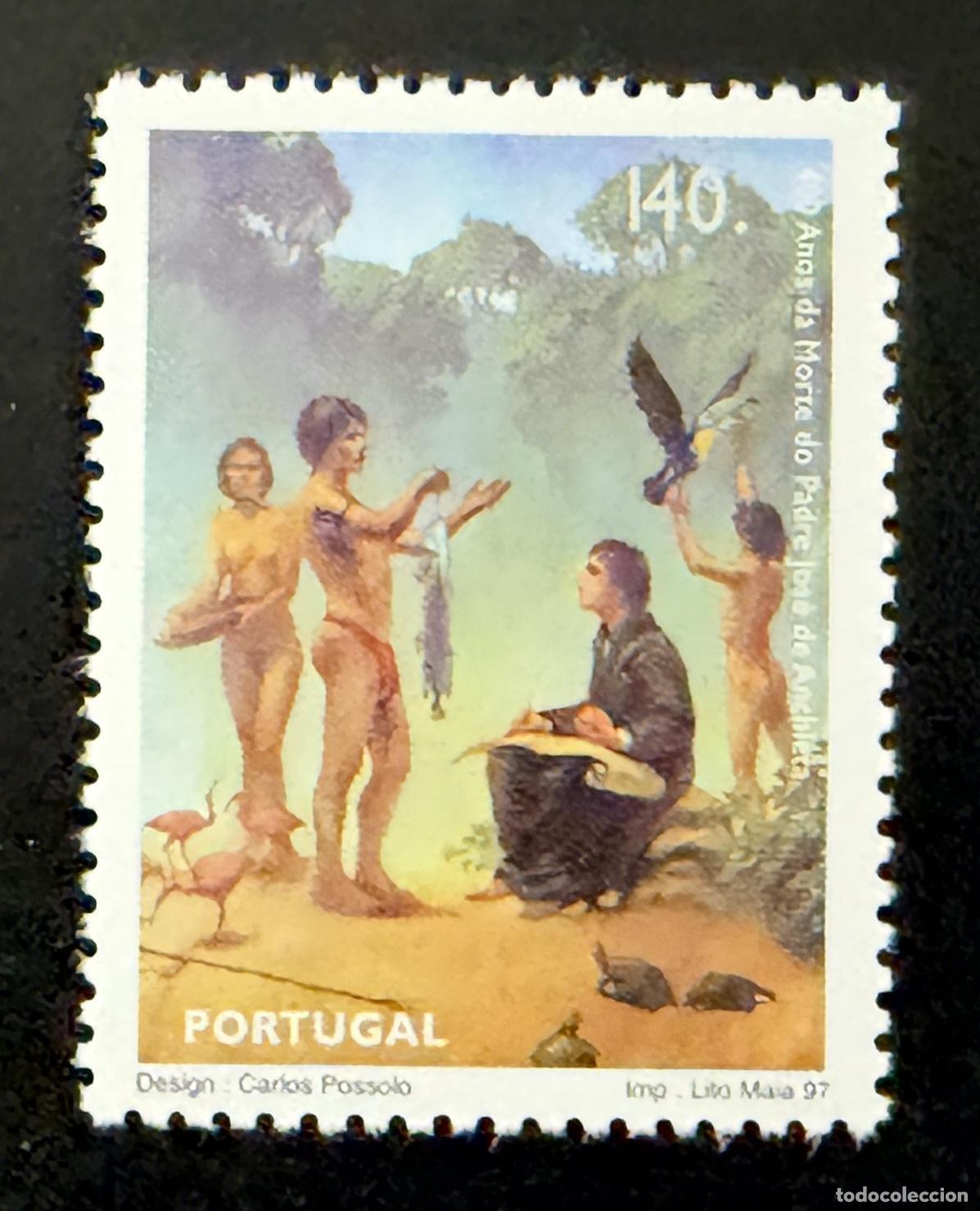 Sellos: Portugal 1997 Mi. 2190 emisi&oacute;n conjunta Padre Jos&eacute; de Anchieta Brasil