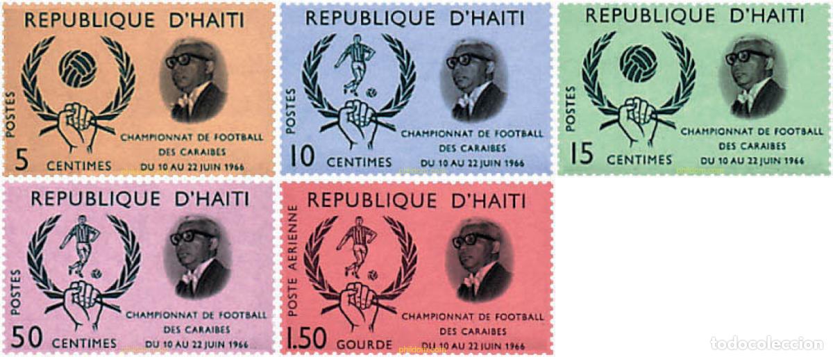 Sellos: 795976 MNH HAITI 1966 CAMPEONATO DE FUTBOL EN EL CARIBE