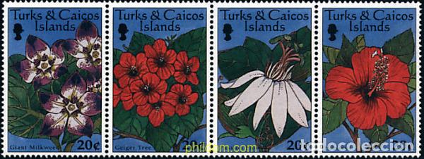 Sellos: 796141 MNH TURKS Y CAICOS 1997 FLORES