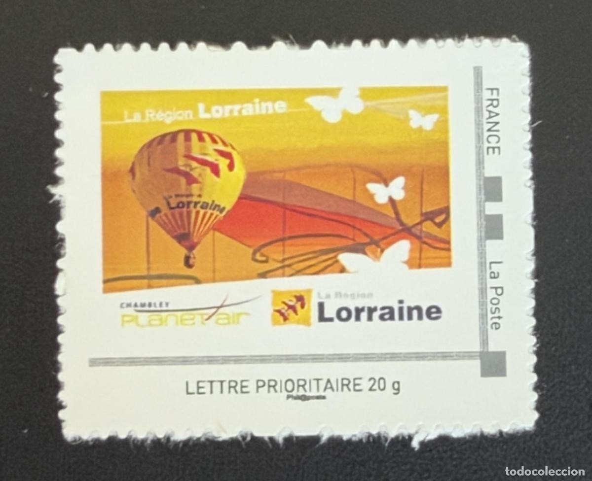 Sellos: Francia personalizado Regi&oacute;n Lorena Chambley Planet'Air globo aerost&aacute;tico