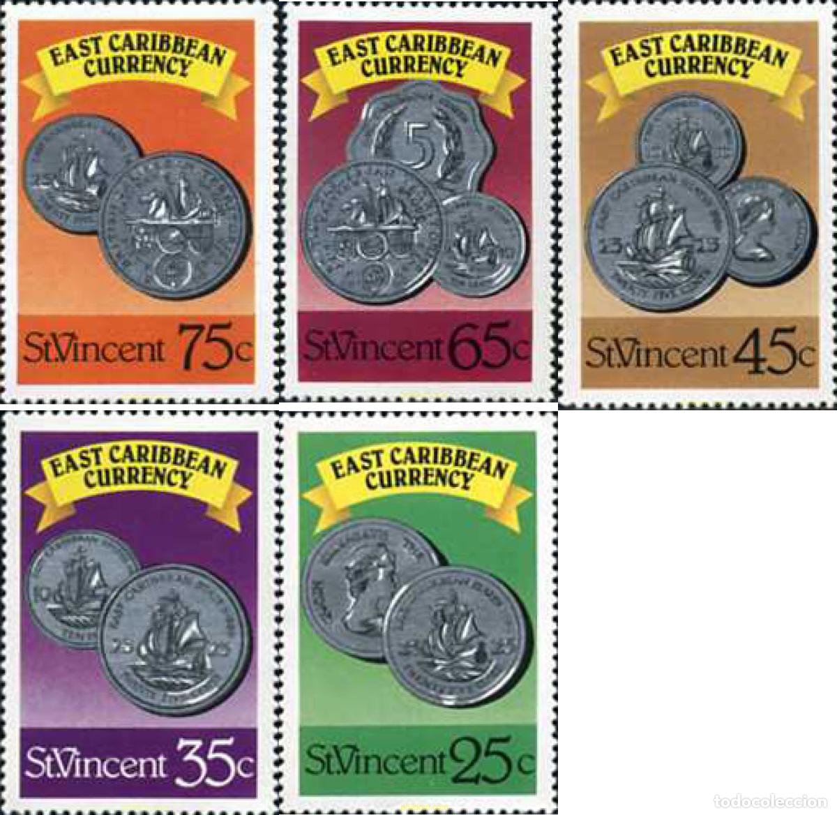 Sellos: 795467 MNH SAN VICENTE 1987 BILLETES Y MONEDAS