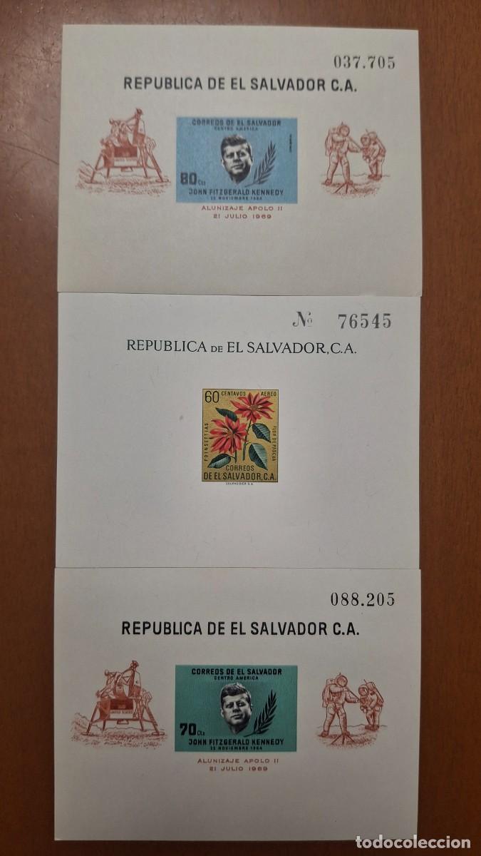 Sellos: HB572 HOJITAS BLOQUE de EL SALVADOR en NUEVO ideal para tematicas (leer descripcion)