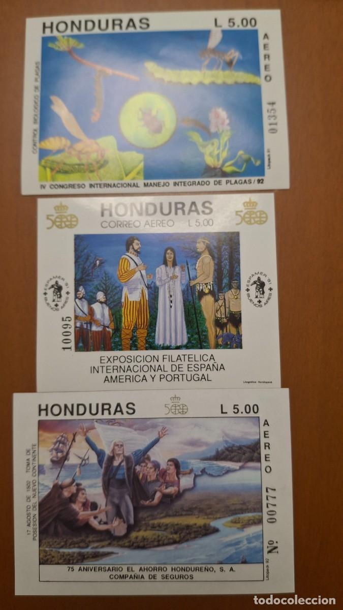 Sellos: HB578 HOJITAS BLOQUE de HONDURAS en NUEVO ideal para tematicas (leer descripcion)
