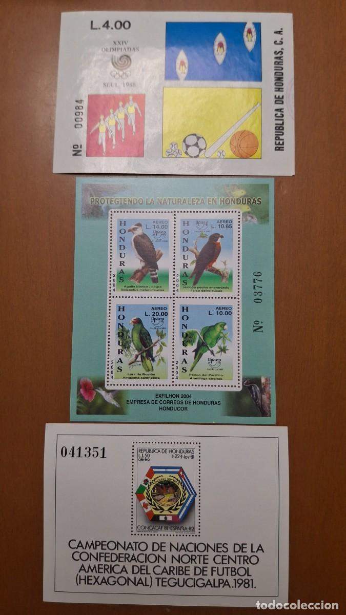 Sellos: HB579 HOJITAS BLOQUE de HONDURAS en NUEVO ideal para tematicas (leer descripcion)