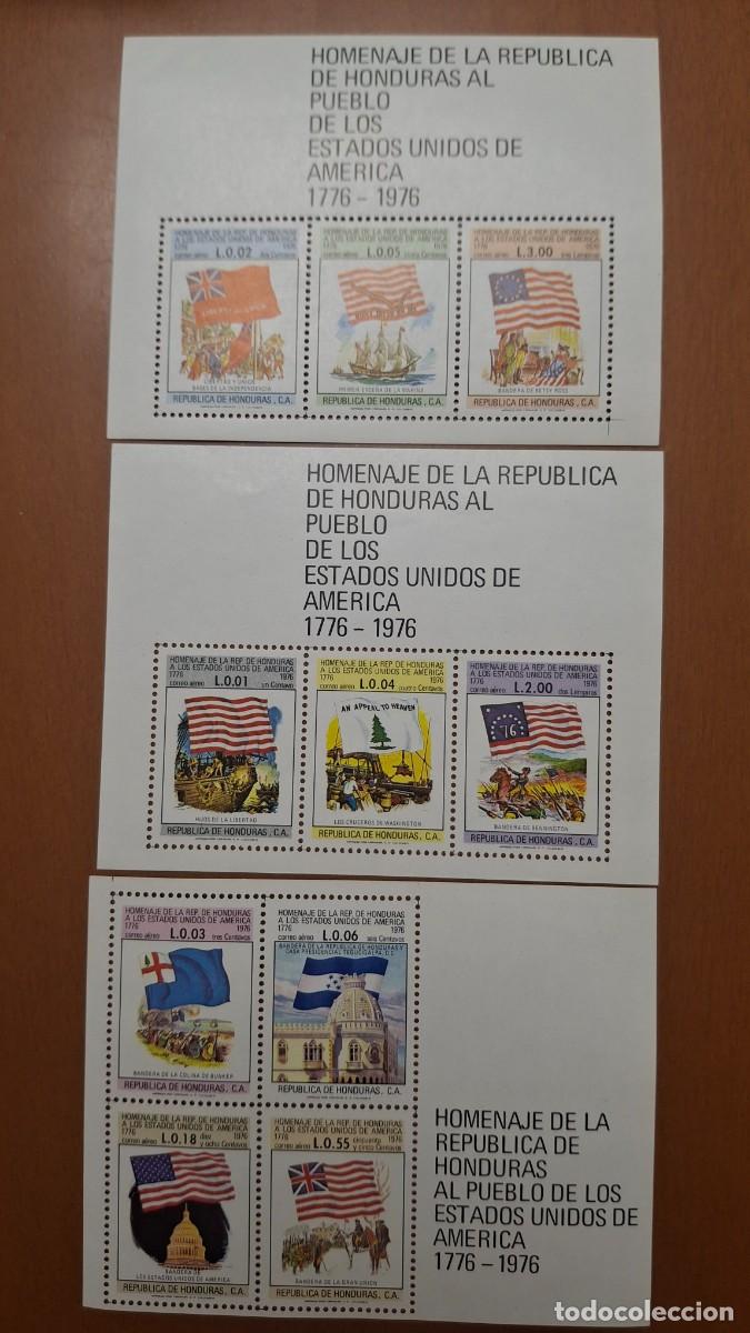 Sellos: HB581 HOJITAS BLOQUE de HONDURAS en NUEVO ideal para tematicas (leer descripcion)