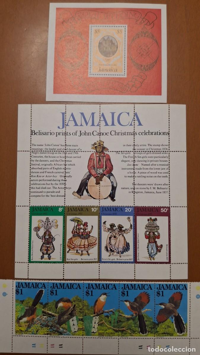 Sellos: HB584 HOJITAS BLOQUE de JAMAICA en NUEVO ideal para tematicas (leer descripcion)