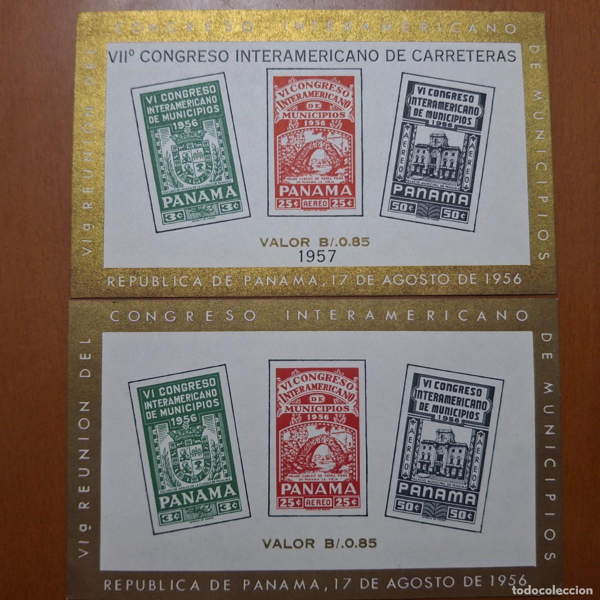 Sellos: HB611 HOJITAS BLOQUE de PANAMA en NUEVO ideal para tematicas (leer descripcion)