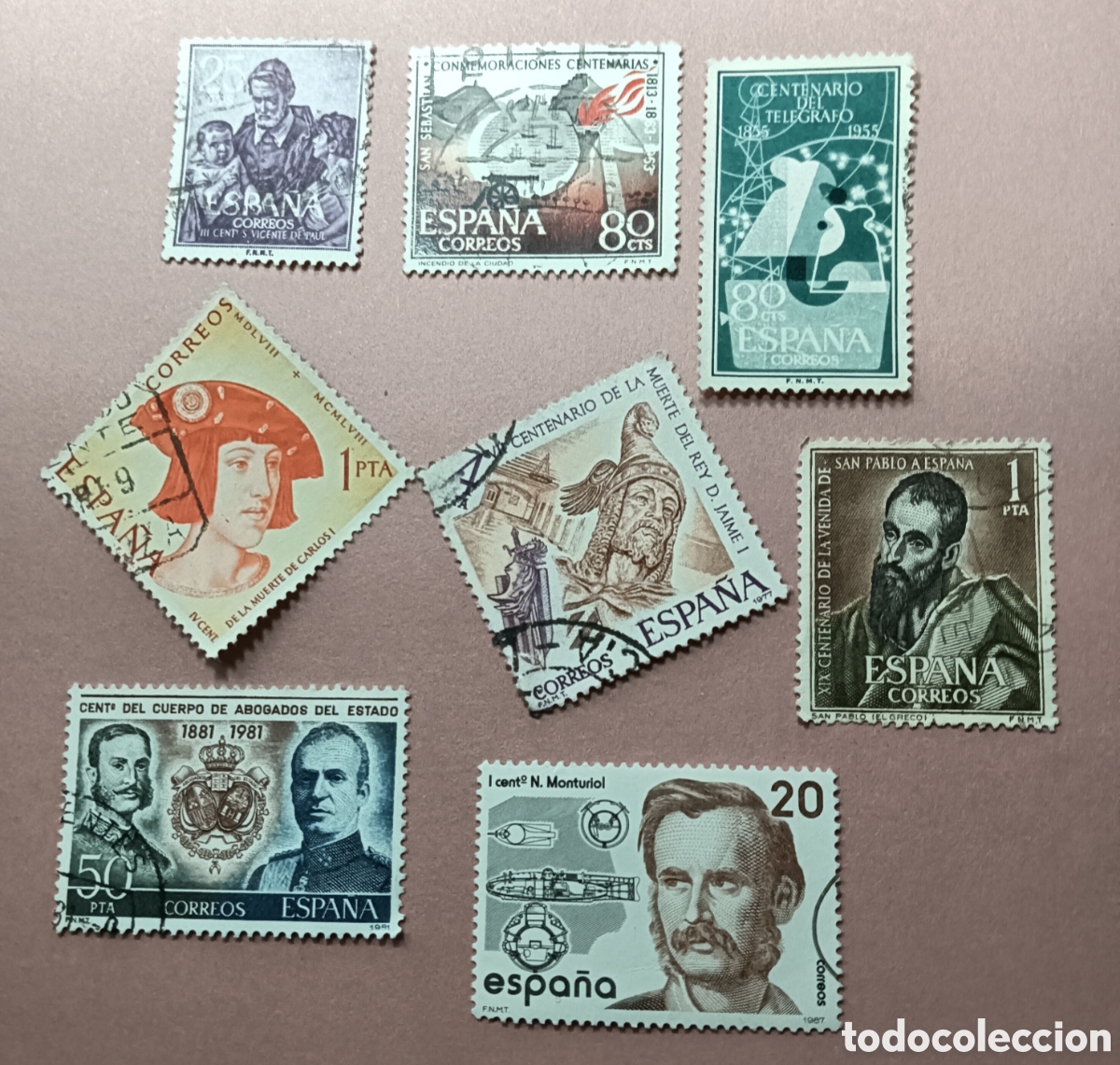 Selos: Sellos conmemorativos de Centenarios.