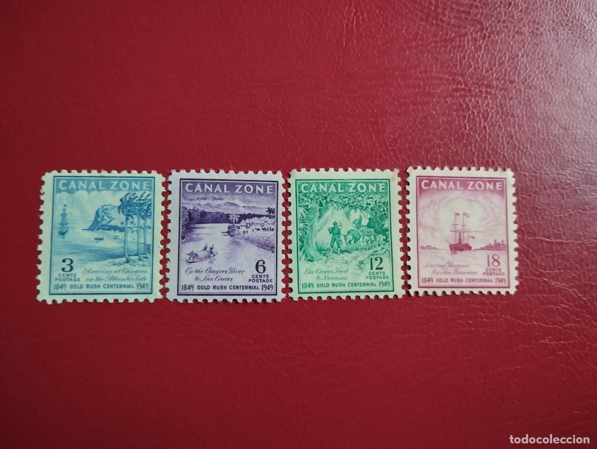 Sellos: SELLOS DE LA ZONA DEL CANAL, A&Ntilde;O 1941/1950, SCOTT#142*MN, SERIE COMPLETA. EVENTOS HIST&Ograve;RICOS.