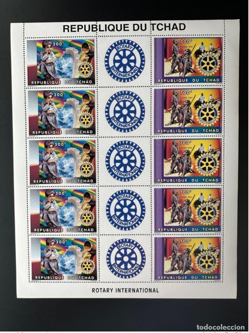 Sellos: Chad 1996 Mi. 1363a - 1364a Una l&aacute;mina Bogen Rotary International Club
