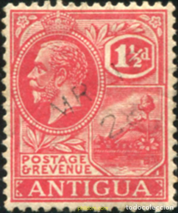 Sellos: 796419 USED ANTIGUA 1921 REY GEORGE V EN EL PUERTO DE SAINT JOHN'S
