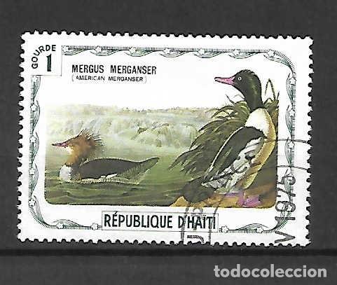 Sellos: Aves: serreta grande (patos), de Ahit&iacute;, sello a&ntilde;o 1975