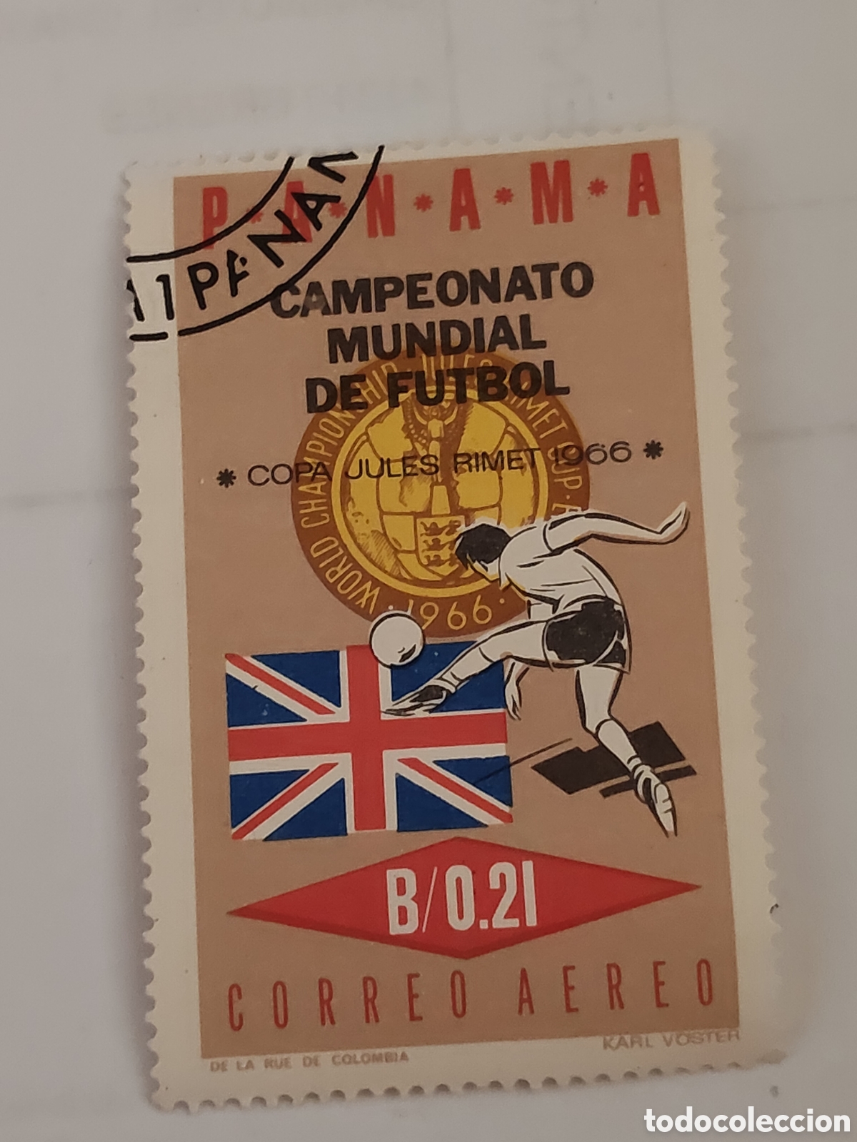 Francobolli: Sello de Panam&aacute; copa mundial de f&uacute;tbol Inglaterra 1966