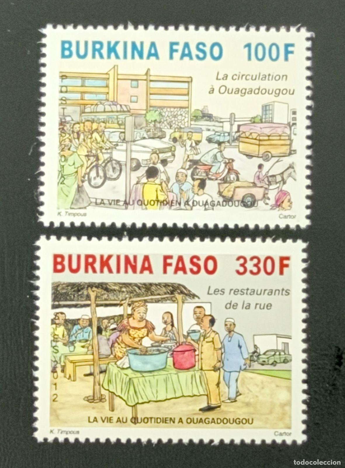 Sellos: Burkina Faso 2012 Mi. 1956-1957 Ouagadougou vida cotidiana