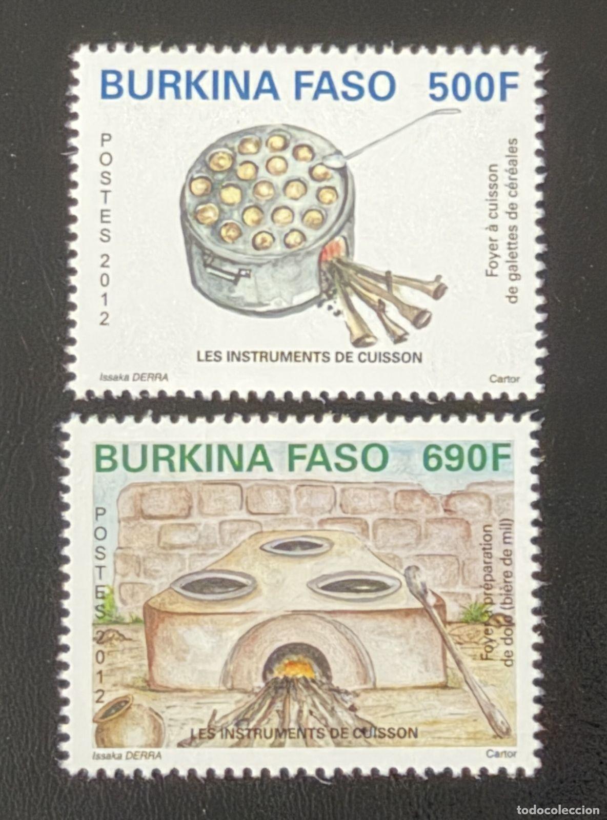 Sellos: Burkina Faso 2012 Mi. 1958-1959 instrumentos cocina hogar tortillas