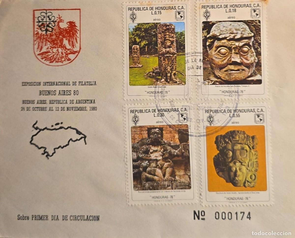 Sellos: TS)1978, HONDURAS, FIRST DAY COVER LINKED TO THE &rdquo;BUENOS AIRES-80 INTERNATIONAL PHILATELIC EXHIBITIO