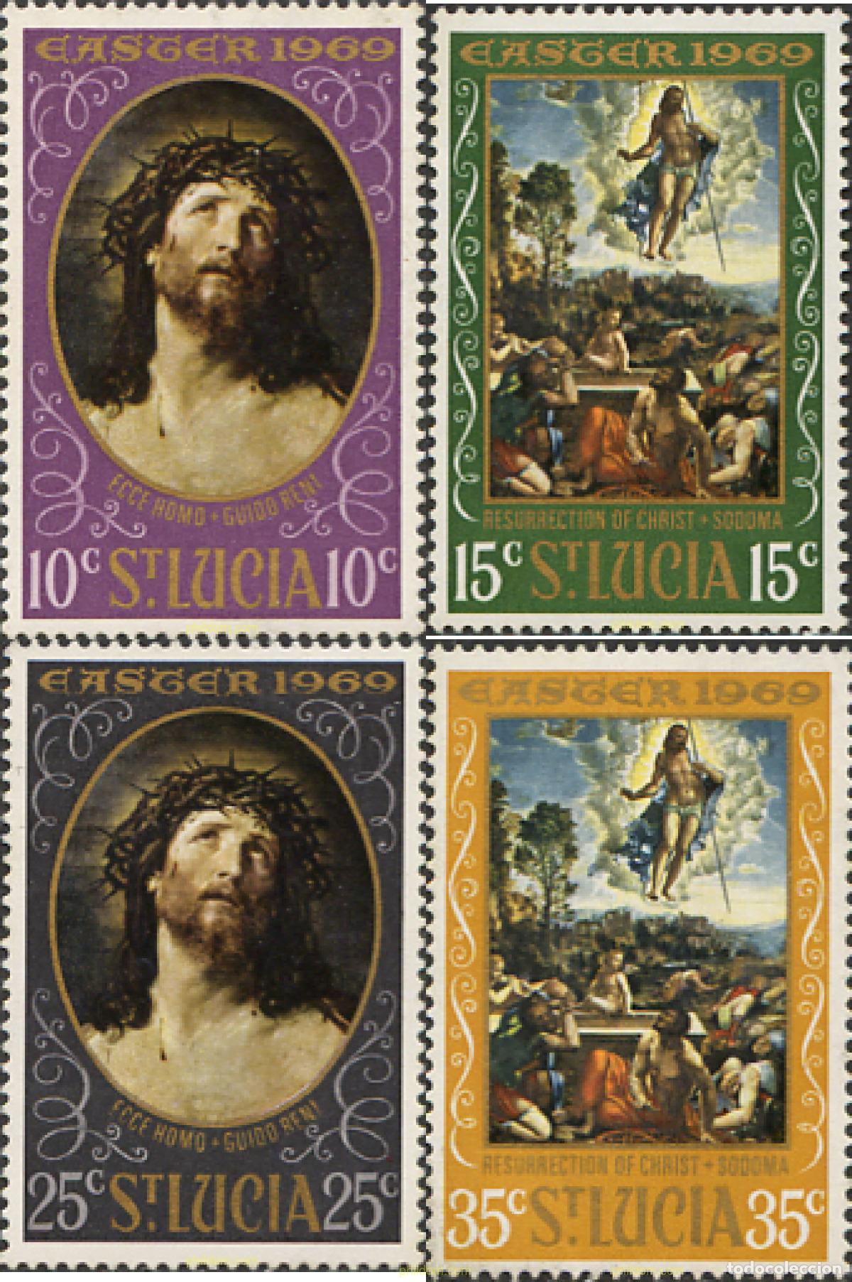 Sellos: 231355 MNH SANTA LUCIA 1969 PASCUA