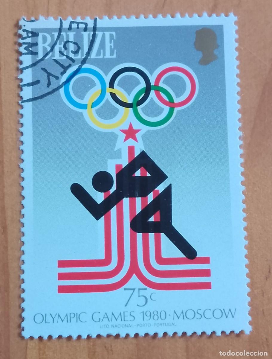 Sellos: BELIZE - 75 C - ATLETISMO, CARRERAS, JUEGOS OL&Iacute;MPICOS DE MOCU 1980 - VER DESCRIPCI&Oacute;N