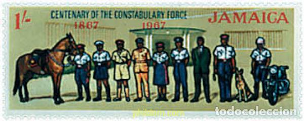 Briefmarken: 796657 MNH JAMAICA 1967 CENTENARIO DE LA POLICIA