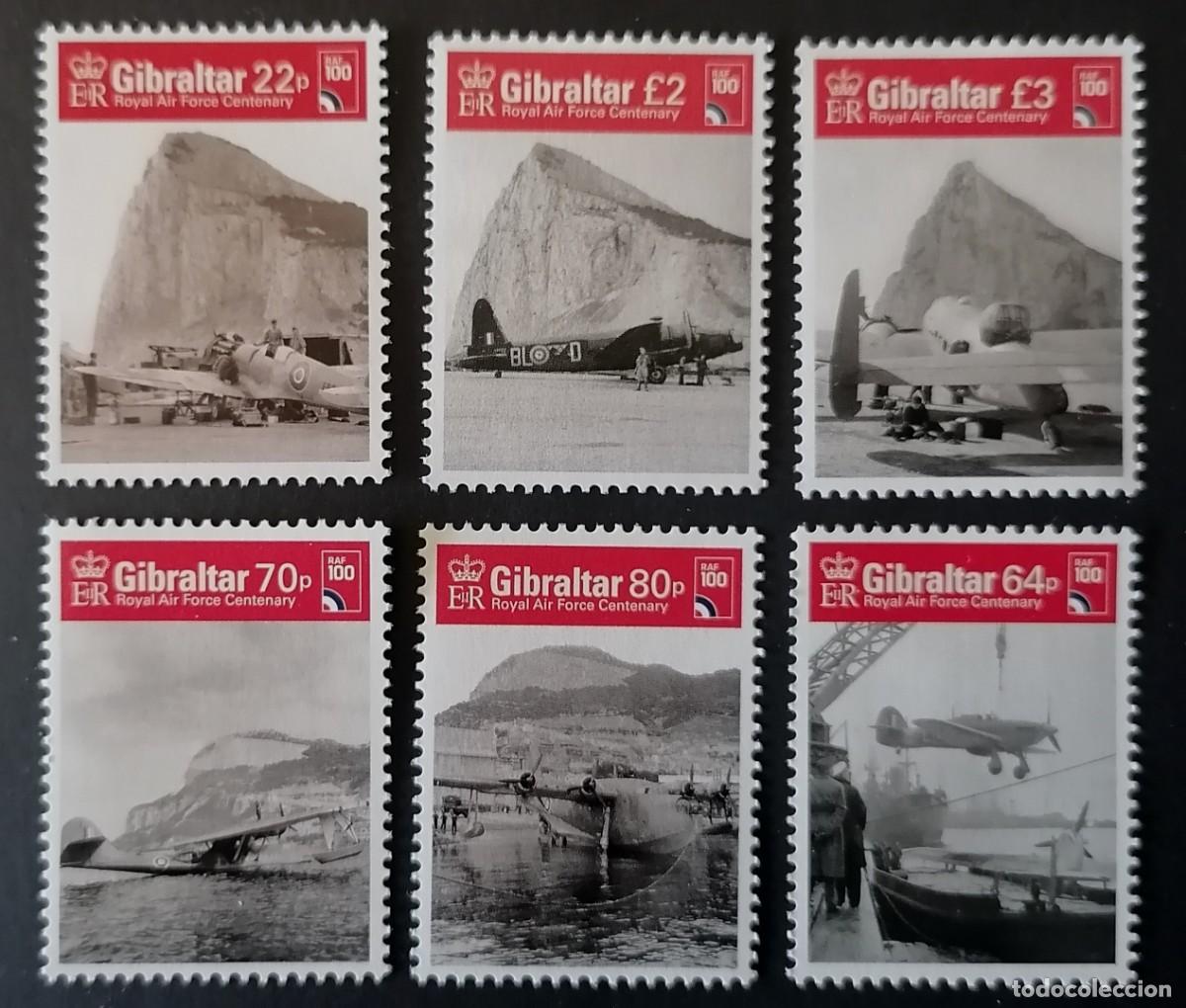 Sellos: GIBRALTAR 2018 - CENTENARIO / RAF . - Foto 1